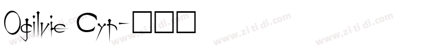 Ogilvie Cyr字体转换